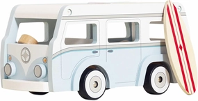 Le Toy Van - Wooden Holiday Campervan with Detachable Surfboard | Suitable for 3 Year Old  