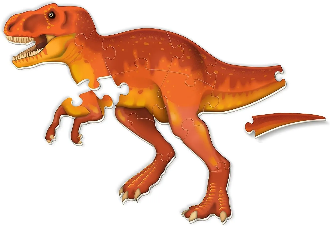Learning Resources T-Rex Jumbo Dinosaur Floor Puzzle - 20 Pieces, Ages 3  3D Puzzles for Kids, Dinosaur Puzzle for Kids, Dinosaurs for Toddlers