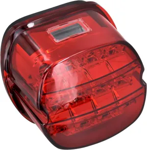 LED Tail Brake Light Fit For Harley Sportster 883 1200 Softail Fatboy Dyna Low Rider Touring Electra Glide (Red)