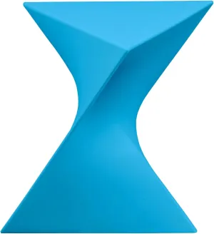 LeisureMod Modern Blue Accent End Table - Stylish Vanity Side Table for Bedroom, Living Room, or Office