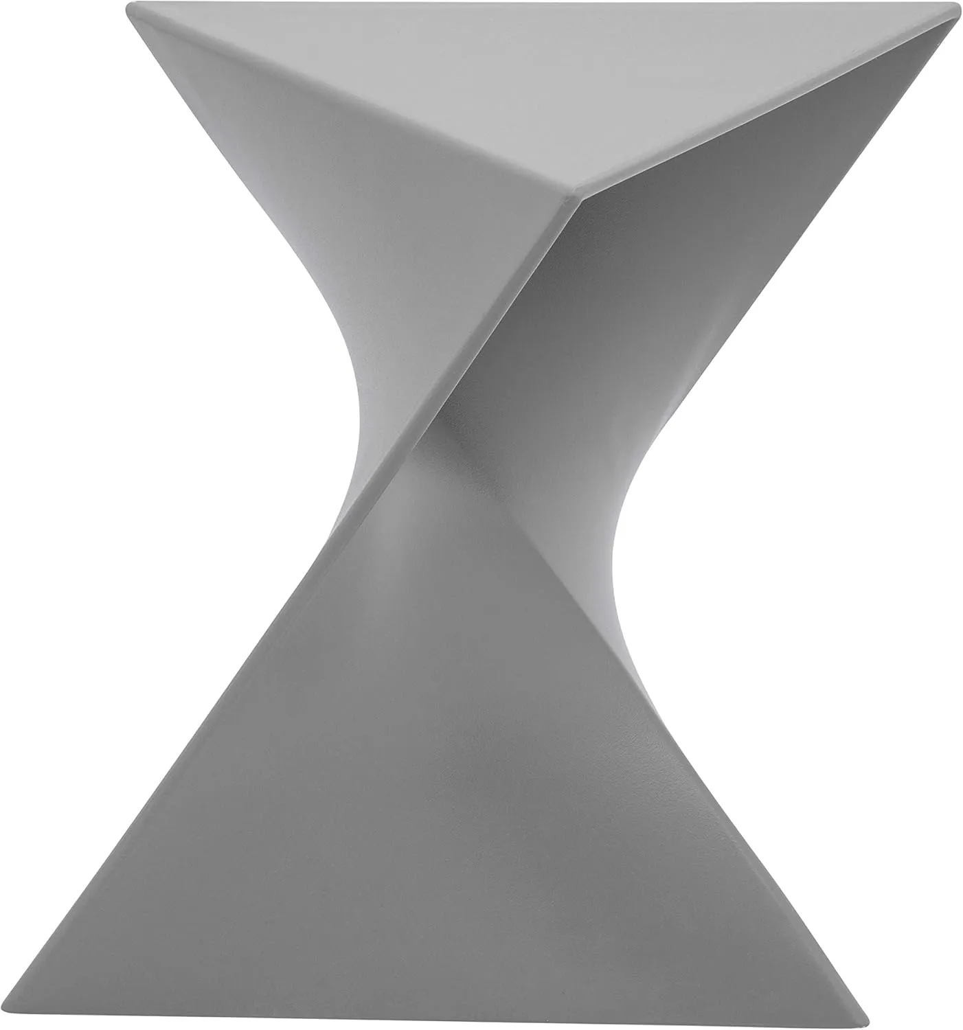 LeisureMod Modern Grey Accent Side Table - Stylish Side Vanity Table for Bedroom & Living Room