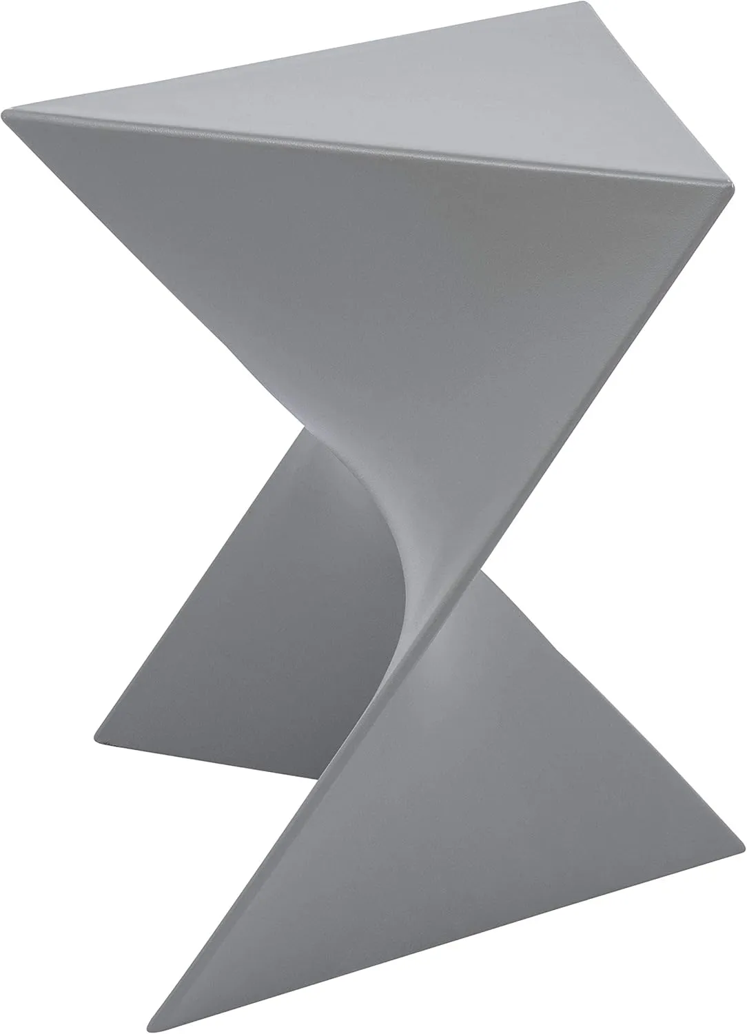 LeisureMod Modern Grey Accent Side Table - Stylish Side Vanity Table for Bedroom & Living Room