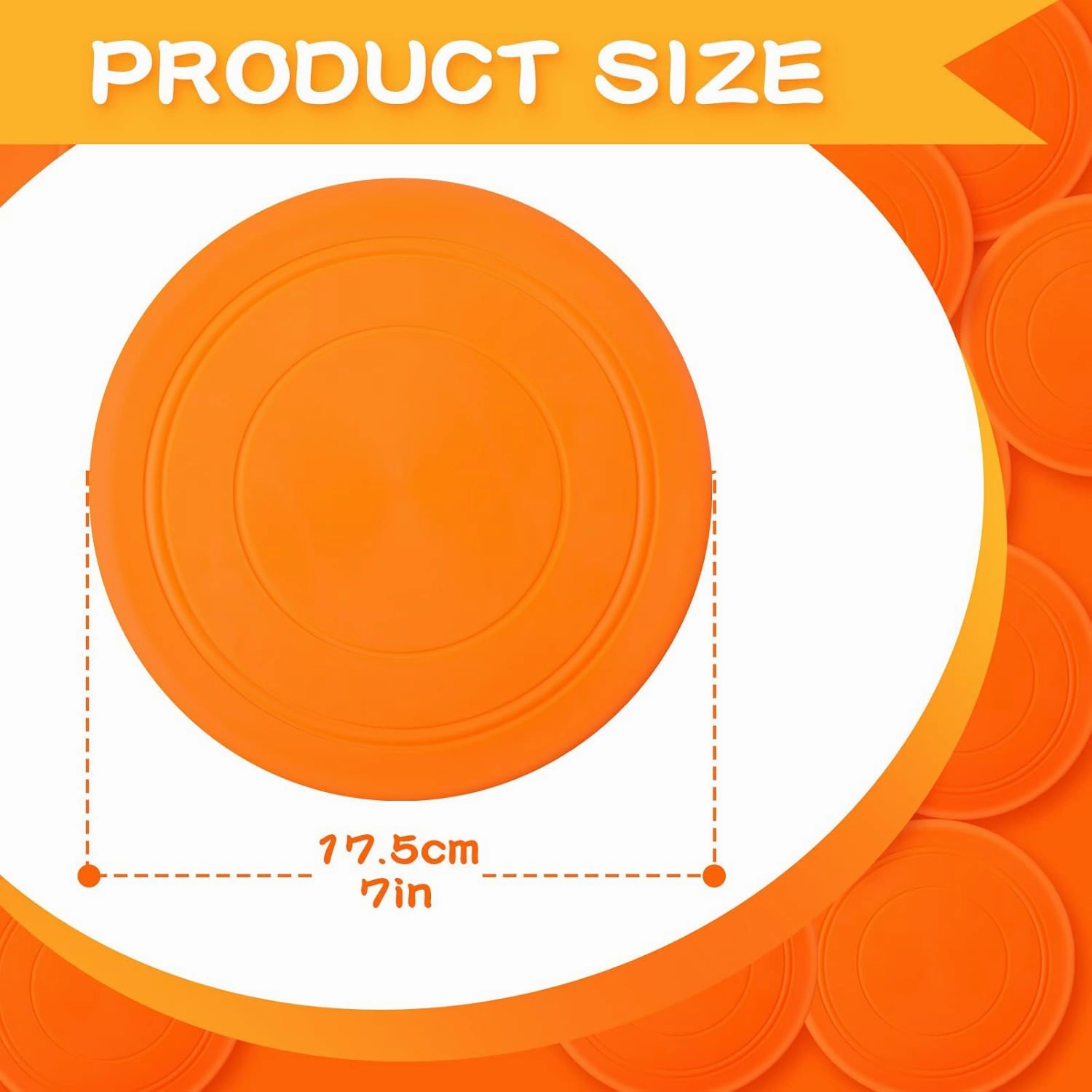 Lenwen 24 Pcs Flying Disc 6.89 Inch Soft Silicone Flying Disks Classic Play Flick Disc for Outdoor Backyard Beach Lawn Sports Park Camping Playing Adults Pet