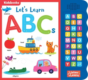 Let's Learn ABCs - Interactive Sound Book for Toddlers | 27 Fun Buttons, Tracing & Alphabet Song | Touch & Feel Board Book for Early Learning Board book – Sound Book, June 2, 2020