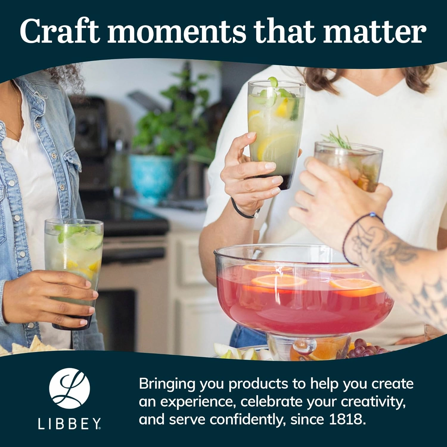 Libbey Classic Rocks and Tumbler Glasses Set of 16, Smoke Hue, Lead-Free Water Glasses , Dishwasher Safe Drinking Glasses Set