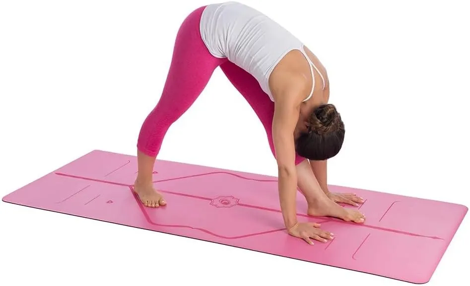 Liforme Travel Yoga mat – Patented Alignment System, Warrior-Like Grip, Non-Slip, Eco-Friendly, Ultra-Lightweight and Sweat Resistant, Made with Natural Rubber