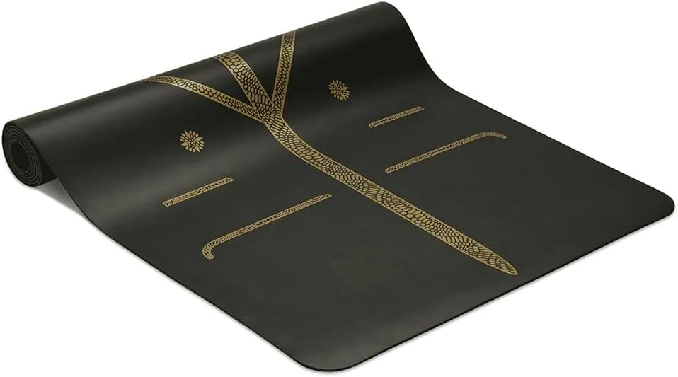 Liforme Travel Yoga mat – Patented Alignment System, Warrior-Like Grip, Non-Slip, Eco-Friendly, Ultra-Lightweight and Sweat Resistant, Made with Natural Rubber