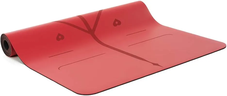 Liforme Travel Yoga mat – Patented Alignment System, Warrior-Like Grip, Non-Slip, Eco-Friendly, Ultra-Lightweight and Sweat Resistant, Made with Natural Rubber