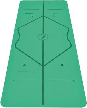 Liforme Travel Yoga mat – Patented Alignment System, Warrior-Like Grip, Non-Slip, Eco-Friendly, Ultra-Lightweight and Sweat Resistant, Made with Natural Rubber