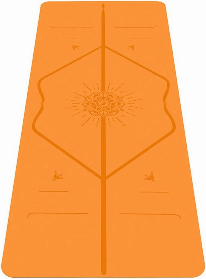 Liforme Travel Yoga mat – Patented Alignment System, Warrior-Like Grip, Non-Slip, Eco-Friendly, Ultra-Lightweight and Sweat Resistant, Made with Natural Rubber
