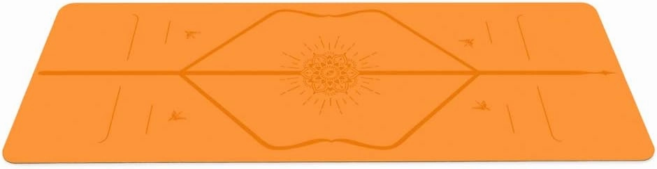 Liforme Travel Yoga mat – Patented Alignment System, Warrior-Like Grip, Non-Slip, Eco-Friendly, Ultra-Lightweight and Sweat Resistant, Made with Natural Rubber