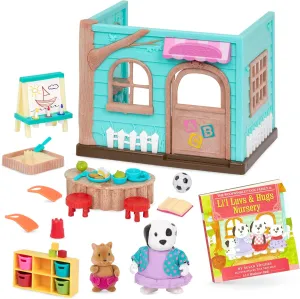 Li'l Woodzeez – Nursery Playset with 2 Posable Doll Figures & 1 Storybook – Preschool Dollhouse Playset – Pretend Play Toy Gift for Kids 3 Years  