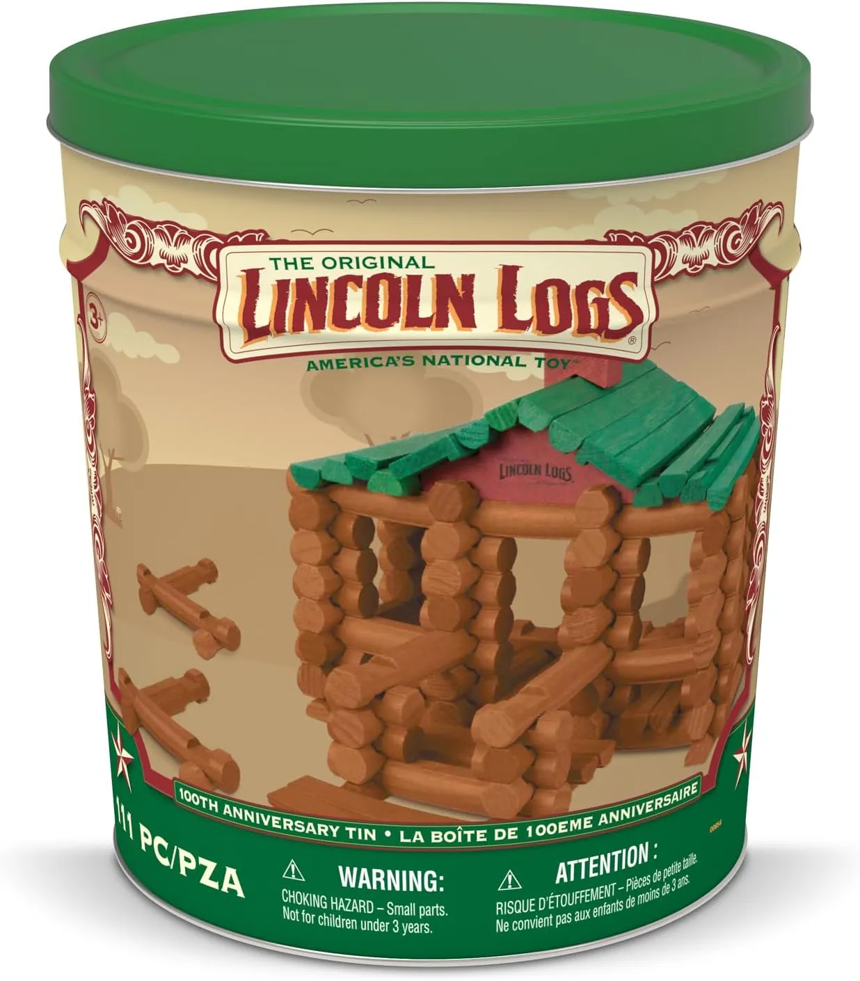 Lincoln Logs 100th Anniversary Tin