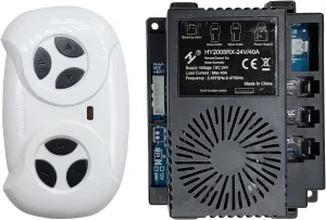 LinkePow 2.4G Bluetooth Remote Control and HY2005RX-24V/40A Receiver Control Box Mother Board for Kids Powered Wheels Children Electric Ride On Cars Replacement Parts