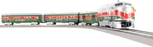 Lionel Sleigh Bell Limited Passenger LionChief 5.0 Electric O Gauge Train Set with Bluetooth & Remote