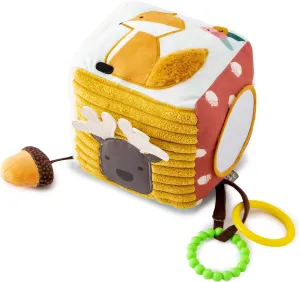 Little Big Friends Soft Activity Cube | Developmental Toy| Encourages Hand-Eye Coordination and Motor Skills (Forest)