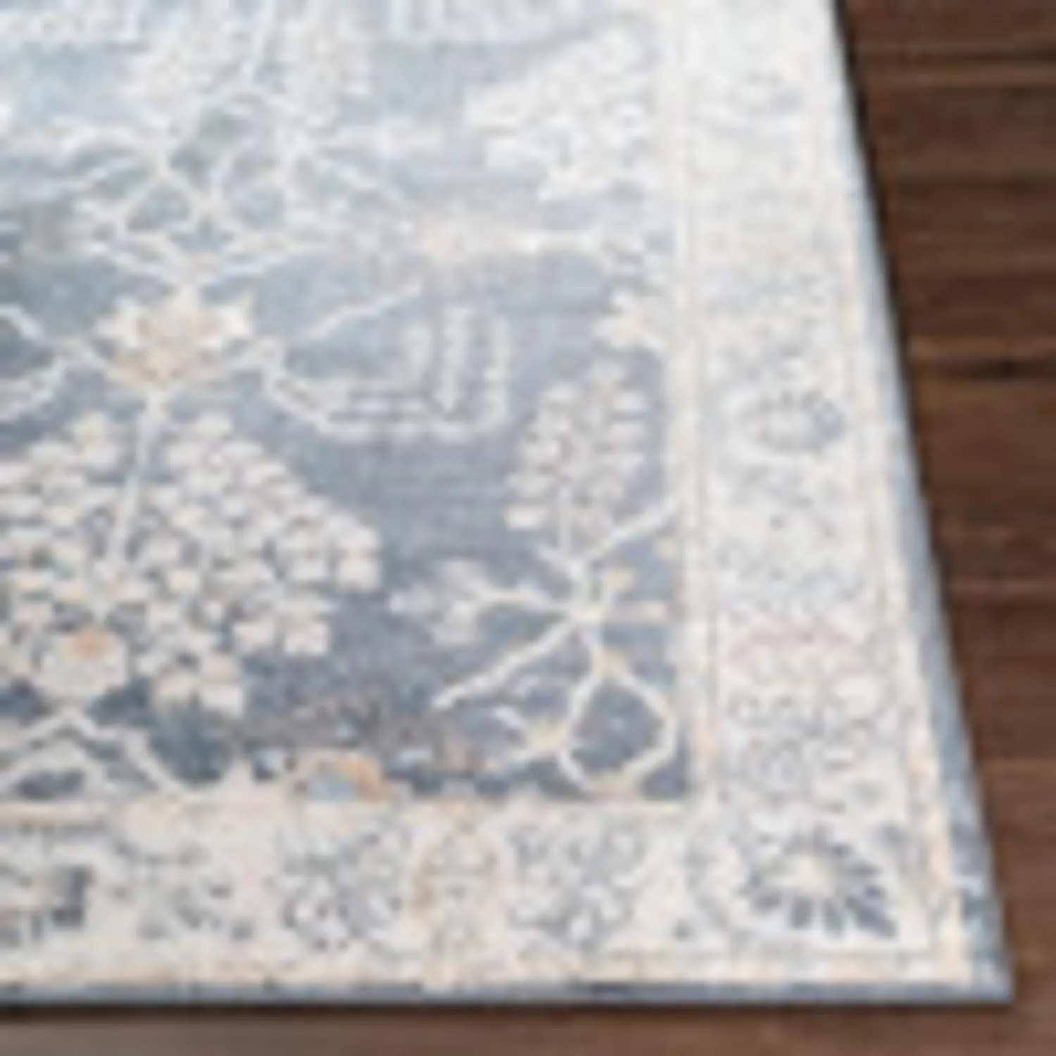 Livabliss St Tropez Vintage Area Rug, 5'3" x 7', Dark Gray, (5' x 7')