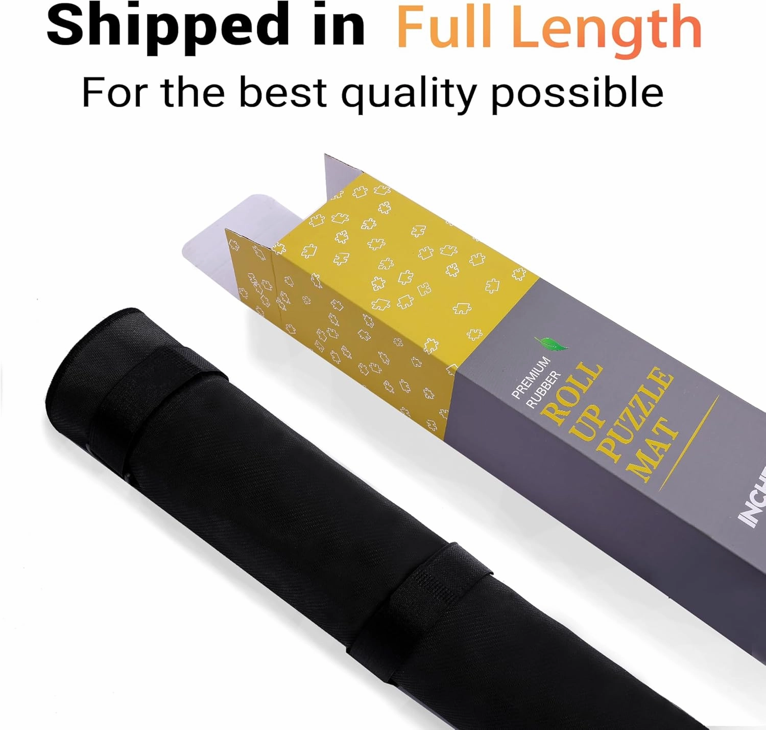 Lwoeo Jigsaw Puzzle Mat Roll Up, No Creases 48” x 30.7” Rubber Saver Pad Up to 2000 Pieces, Black Large Puzzel Matte Rollup with 6 Sorting Trays & 1 Storage Bag. Ideal for Holiday and Birthday