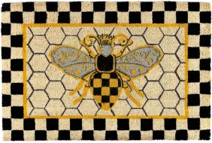 MACKENZIE-CHILDS Entrance Mat, Decorative Outdoor Front-Door Mat, Coir Doormat, Queen Bee