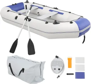 MADOG 1-3 Person Inflatable Boat(Oars Included), Inflatable Raft for Water Sports, Quick Inflation & Deflation, 970lb Weight Capacity