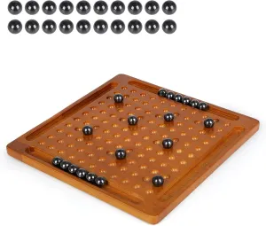Magnetic Chess Game,Magnetic Board Game for Adults Table Top Magnetic Chess Fun Family Games,Magnetic Rocks Game Puzzle Toy Family Party Strategy Game with 20Pcs Magnetic Stones,2-4 Players