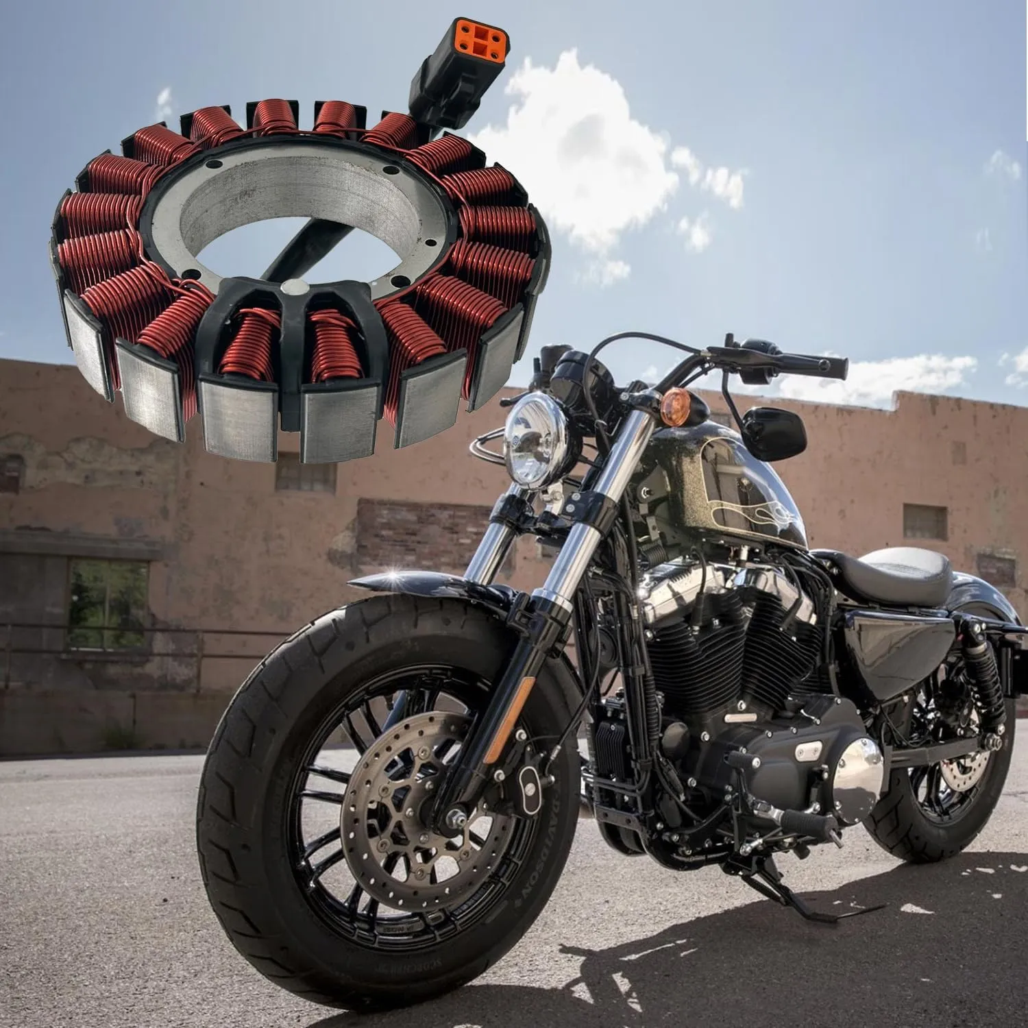 Magneto Stator Coil 30017-07 Compatible With 2007 Harley Davidson Dyna Fatboy Heritage Softail