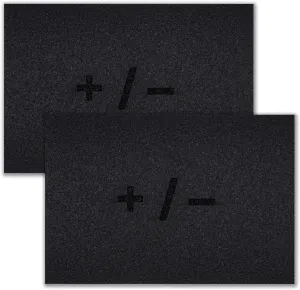 Mannino Enterprises Shock Absorber Mats Pack of 2 - Rubber Battery Guard Tray Pad, Car Battery Protector & Acid Mat, Anti Corrosion Pads for Battery Corrosion Prevention (Group 24 (10.25" x 6.75"))