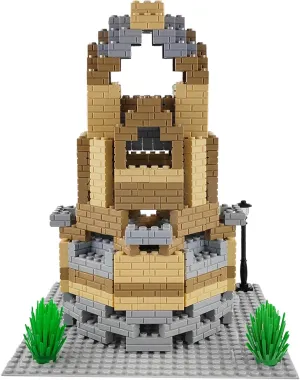 Masonry Profile Building Bricks Set, Building Blocks Includes Medium Building Brick Parts, Base Plate, Tall Streetlamp and Prickly Bushes Compatible with Major Brands Classic…