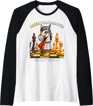 Masterful Chess Move Design For Strategists Playing Chess Raglan Baseball Tee