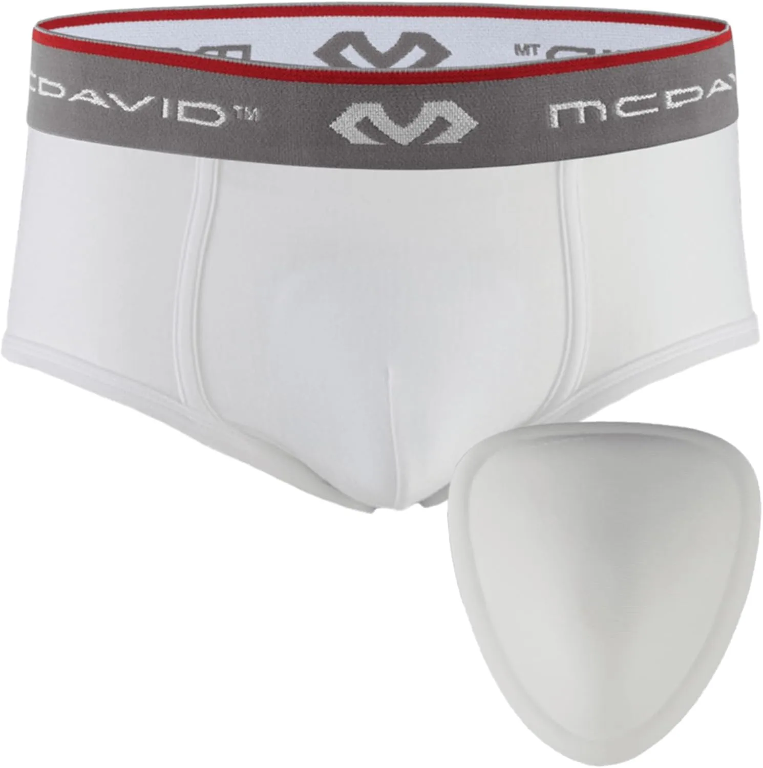McDavid Classic Brief with Soft Foam Cup, Youth: Regular, White
