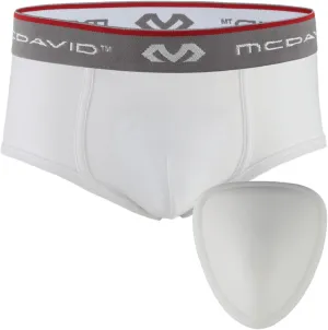 McDavid Classic Brief with Soft Foam Cup, Youth: Regular, White