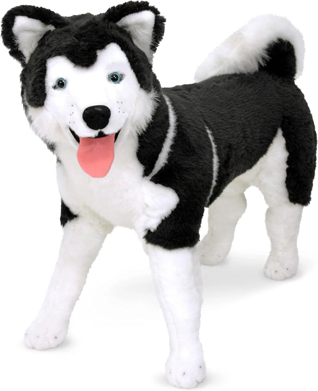 Melissa & Doug Giant Siberian Husky - Lifelike Stuffed Animal Dog (over 2 feet tall)