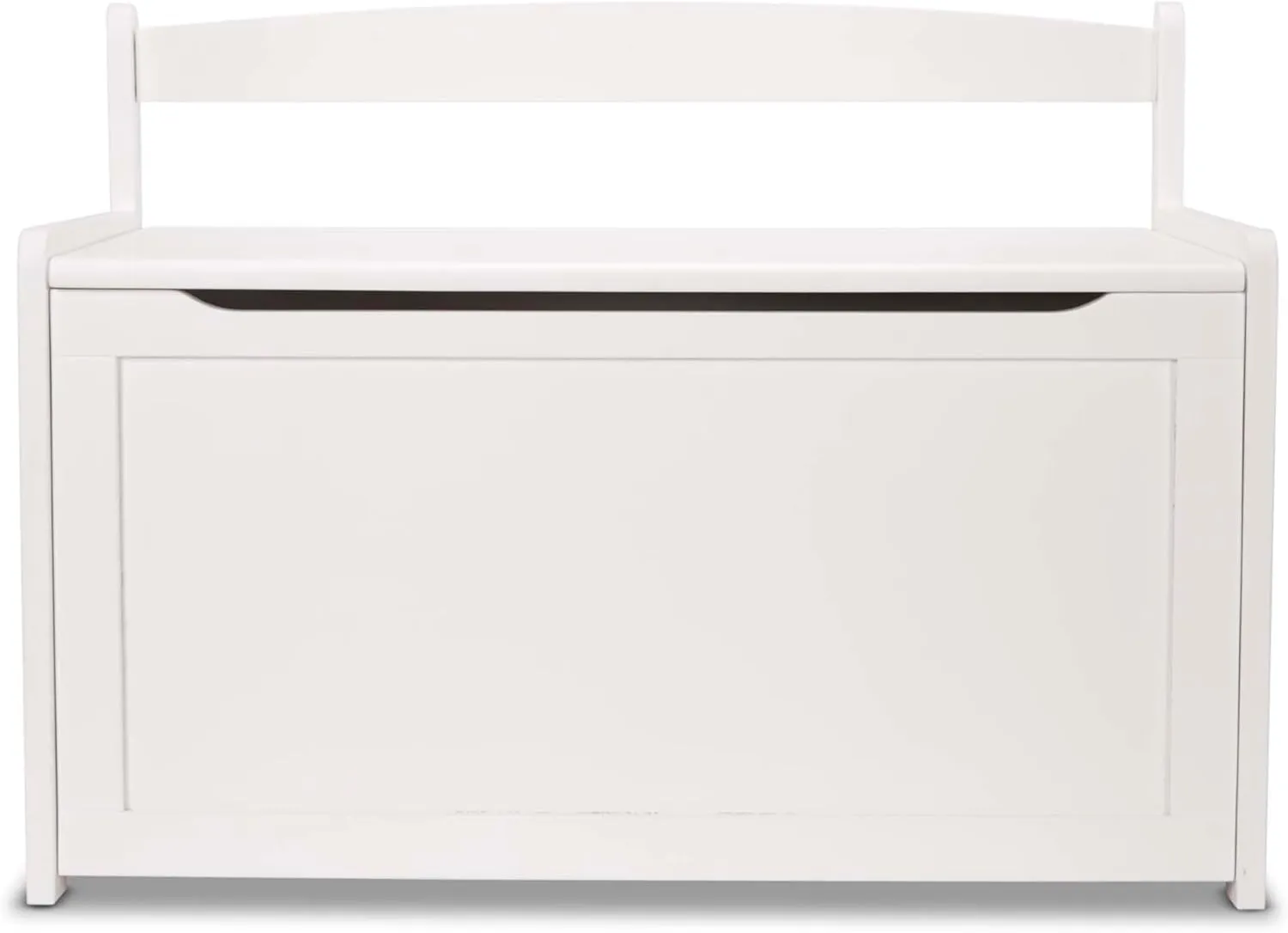 Melissa & Doug Wooden Toy Chest - White Furniture for Playroom - Kids Toy Box, Wooden Storage Organizer, Children's Furniture