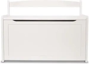 Melissa & Doug Wooden Toy Chest - White Furniture for Playroom - Kids Toy Box, Wooden Storage Organizer, Children's Furniture
