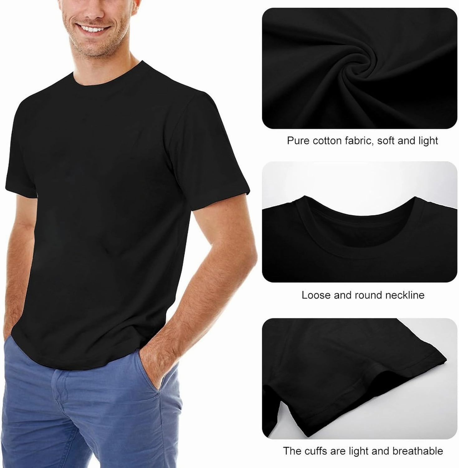 Men's Summer T-Shirt Perazzi Shotguns Classic Style Black