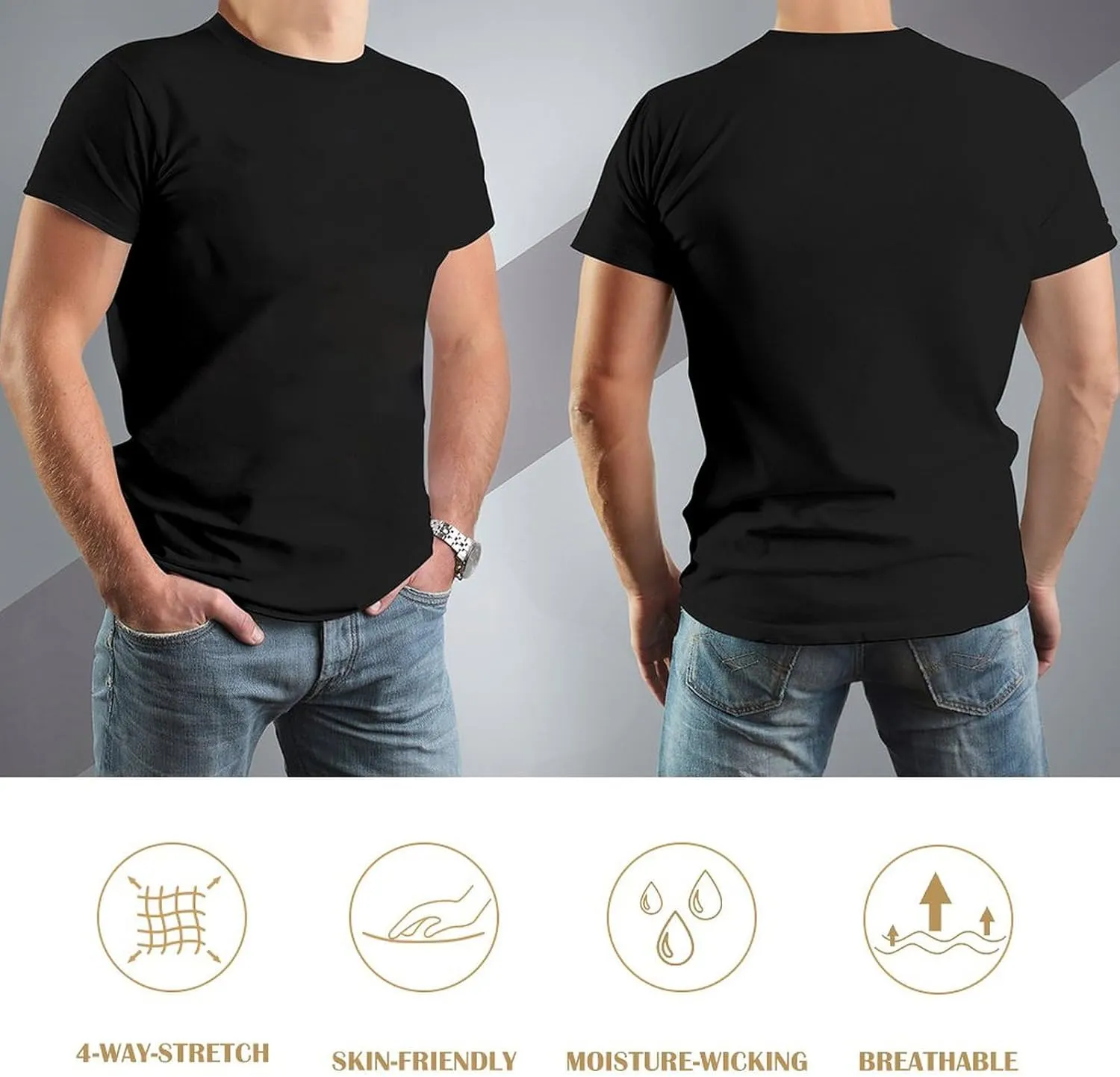 Men's Summer T-Shirt Perazzi Shotguns Classic Style Black