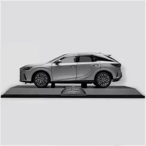 Metal Die Cast Toy Cars for Rx450h 2023 1:18 Scale Alloy Simulation Car Model Die-cast Classic Souvenir Collection Ornament Toy for Home Or Office Décor(Gray)