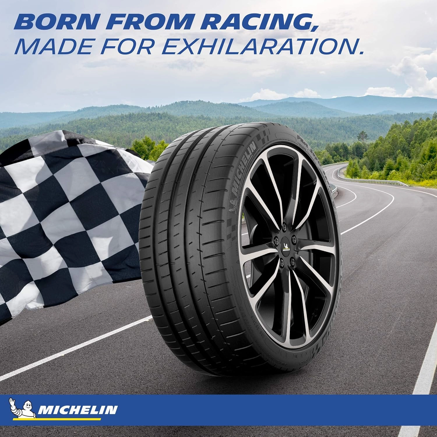 MICHELIN Pilot Super Sport Summer Car Tire for Sport and Performance Cars, 245/40ZR18/XL 97Y