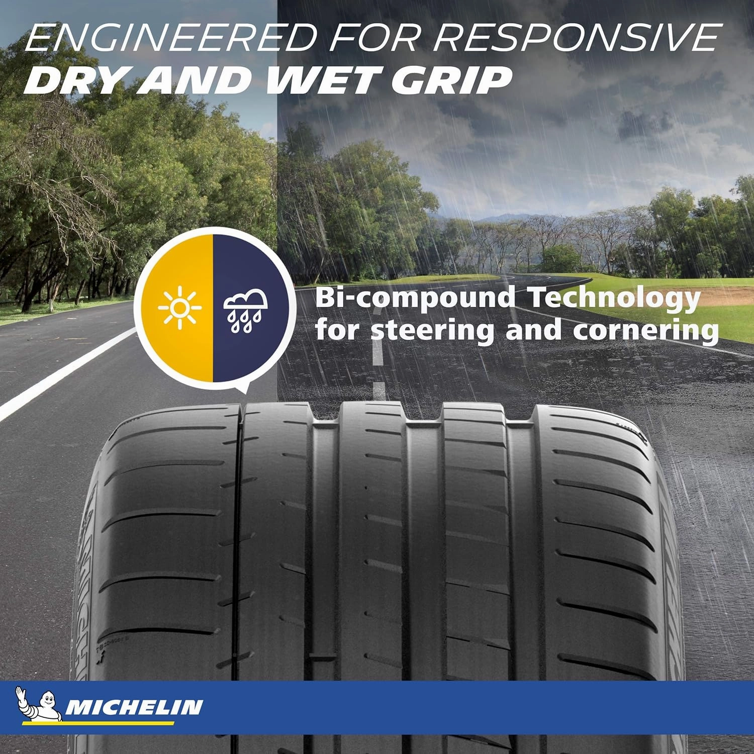 MICHELIN Pilot Super Sport Summer Car Tire for Sport and Performance Cars, 245/40ZR18/XL 97Y