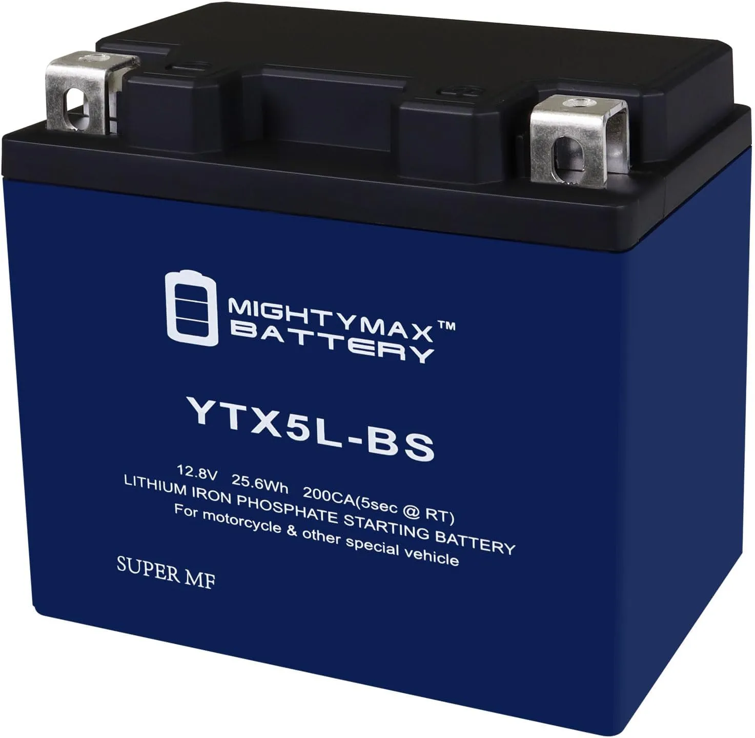 Mighty Max Battery YTX5L-BS Lithium Battery Replacement for Moose Racing YTX5L-BS