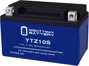 Mighty Max Battery YTZ10S Lithium Replacement Battery compatible with Moose Racing CTZ10S