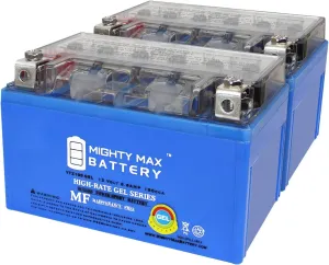 Mighty Max Battery YTZ10SGEL 12V 8.6AH GEL Replacement Battery compatible with Moose Racing 2113-0831 - 2 Pack
