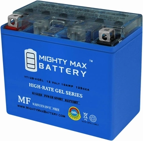 Mighty Max Battery YT12B-4 GEL 12V 10Ah Replacement Battery Compatible with Moose Racing AGM YT12B-4