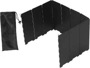 Milisten Panel Iron Wind Deflector for Efficient Outdoor Cooking Compact Portable Heat Focusing Shield for BBQ Hiking and Camping Activities