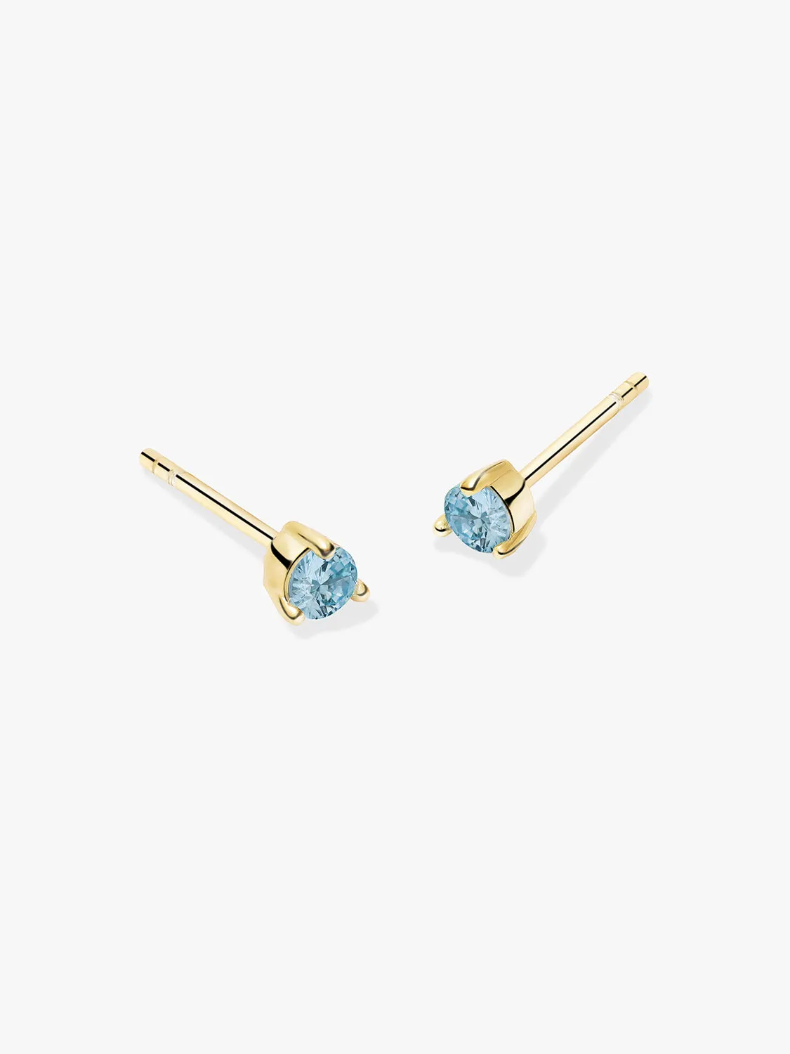 Mini Aquamarine Studs