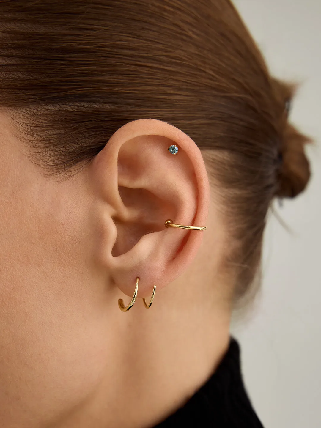 Mini Aquamarine Studs