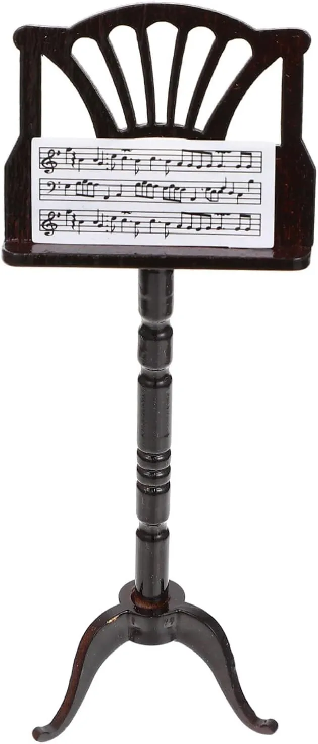 Mini Instrument Models Set for Kids Musical Stand Toy Sturdy Material Smooth Surface Musical Sheet Stand