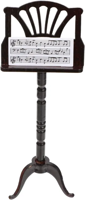Mini Instrument Models Set for Kids Musical Stand Toy Sturdy Material Smooth Surface Musical Sheet Stand