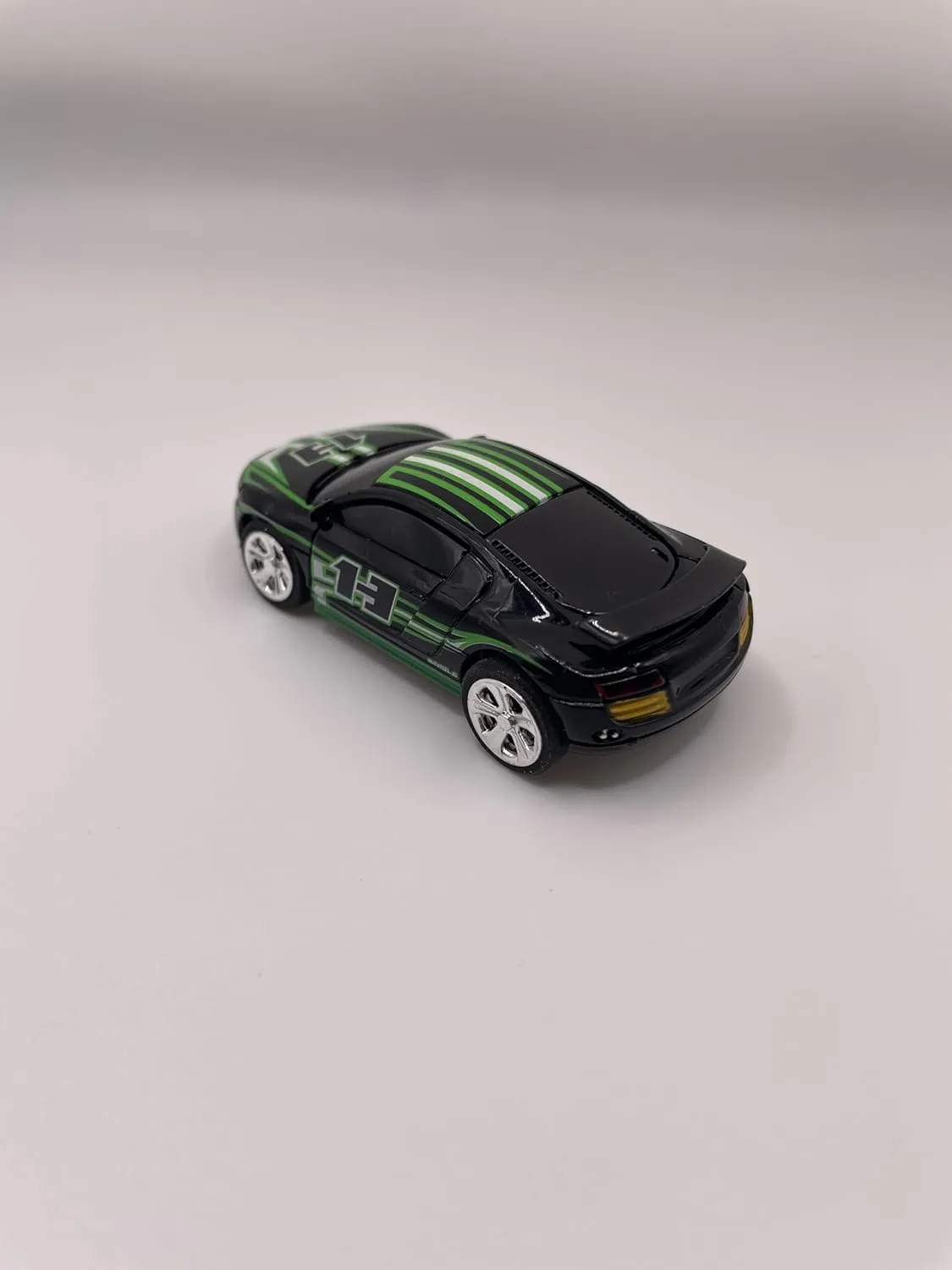Mini RC 1:58 Scale Small Pocket Portable Micro Racing Car Can Miniature Coke Can Upgraded 2.4G Wireless Radio Remote & APP Control for Multi-Users (Qty. 1 = 1 Can) (Black-Green)