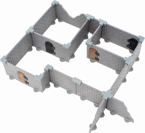 Mini Ruins Dungeon Kit - Dungeon Castle Cavern DND Terrain for Tabletop RPGs, Dungeons & Dragons, Pathfinder, War Gaming, and More! - by DCD (21 pcs, 0.6sqft, 4rooms)